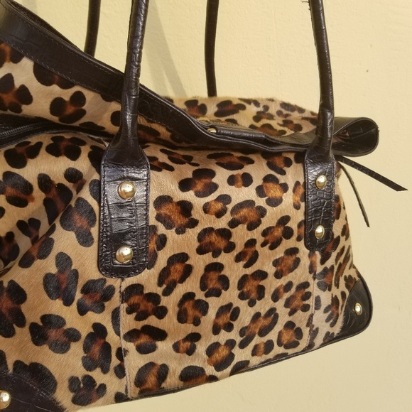 Maurizio Taiuti leopard tote italian tote - Picture 8 of 11